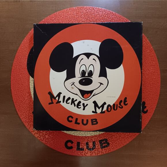 Vintage Springbok Mousekapuzzle Mickey Mouse Club Circular Jigsaw Puzzle - Picture 1 of 14